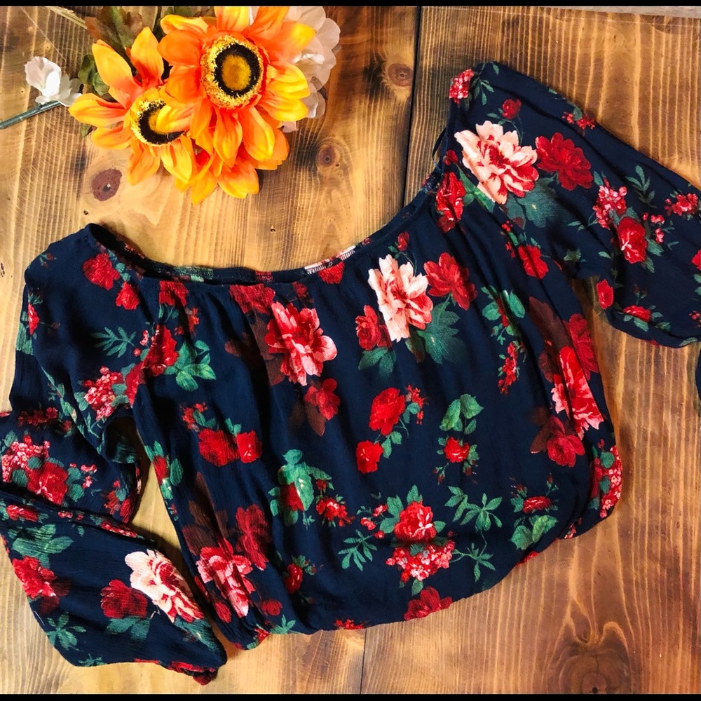 Ambiance Boho Floral Crop Top